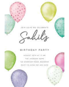 Foil Glitter Balloons