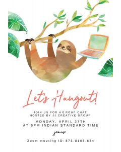 Lets Hangout Sloth