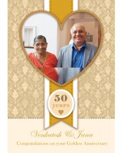 Golden Anniversary Card