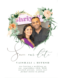 Buy Indian Summer Love Save the Date Photo  Card Online