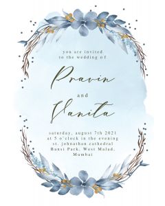 Winter Bride  Wedding Invitation