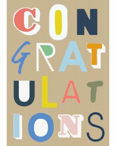 Wordy Congratulations Card