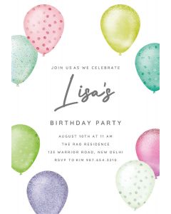 Foil Glitter Balloons Birthday