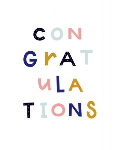 Colorful Congratulations
