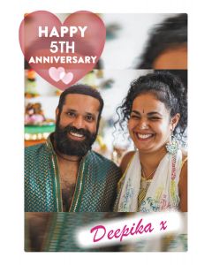 Photo 50th Anniversary Card