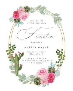 Aquarelle Fiesta Frame