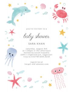 Sea  Baby Shower Invitation
