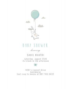 Bunny Shower  Baby Shower Invitation