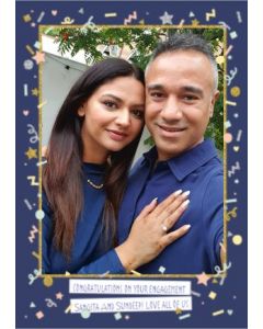 Customised Photo Engagement Card