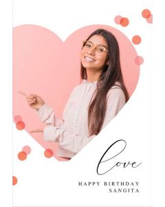 Heart Polka Dots Birthday