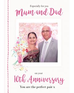 10th Anniversary Photo Upload Card