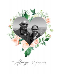 Roses Framed Hearts