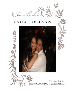 Personalized Botanical Mood Save the Date Photo Card