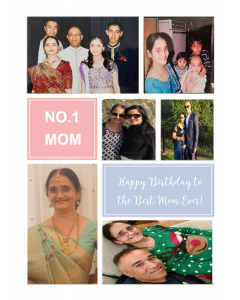 Birthday Card Photo Upload Card No1 Mum