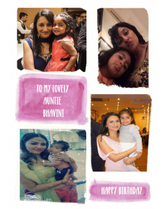 Photo Upload Birthday Card To My Lovely Auntie