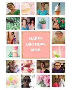 Birthday Card Photo Upload Card 20 Photos Mum