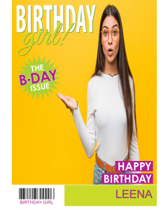 Girl Magazine Cover Birthday