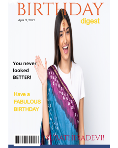 Birthday Digest Magazine Cover Birthday