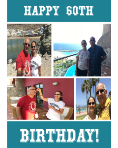 60th Birthday Card