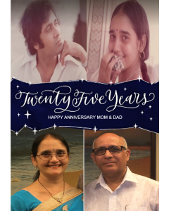 25th Anniversary Card For Mum And Dad