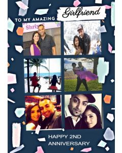 Annniversary Photo Upload Card To My Amazing Girlfriend