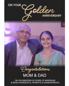 Congratulations Mum And Dad On Your Golden Anniversary