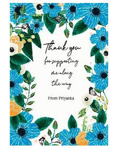 Blue Orange Thankyoucard