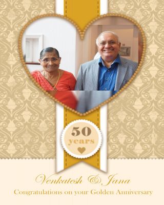 Golden Anniversary Card