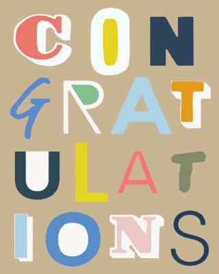 Wordy Congratulations Card