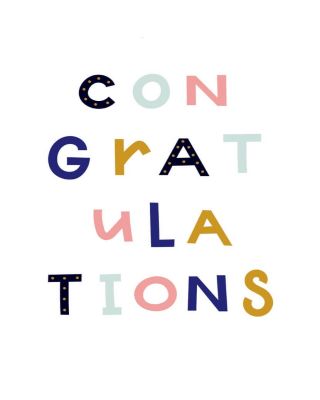 Colorful Congratulations