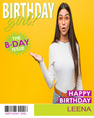 Girl Magazine Cover Birthday