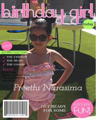 Birthday Girl Magazine Cover Birthday