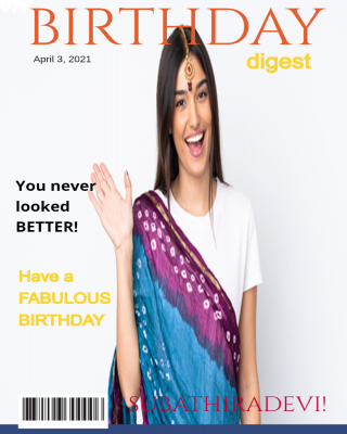 Birthday Digest Magazine Cover Birthday